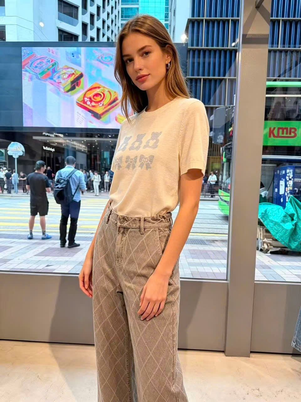  Áo dệt kim Gấu Nơ Xanh 