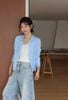  Áo Cardigan Xanh Baby Dệt Texture Chester Charles 