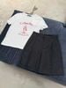  Áo T-shirt Trắng in hình ly kem chữ đỏ 