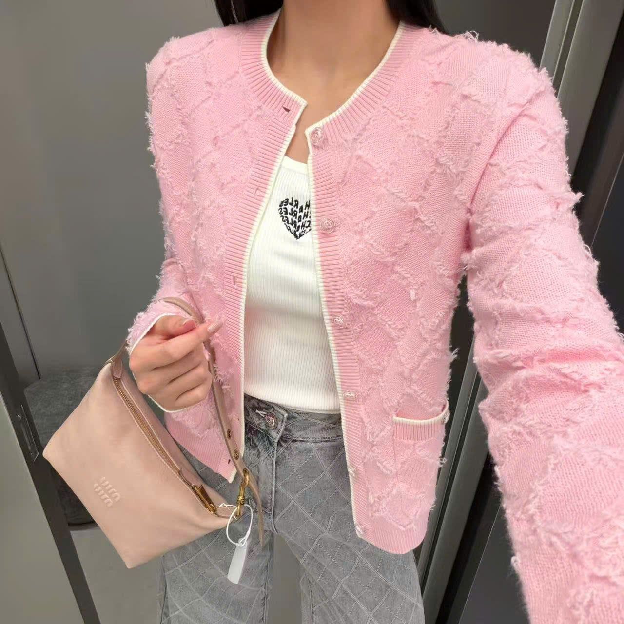  Áo CDG trám hồng dài tay 