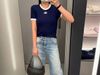  Áo Xanh Navy Viền Trắng Mongtoghi 