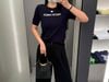  Áo Ngắn Tay Xanh Navy Trái Tim Chester Charles 