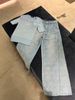  Quần Jeans Xanh Wash Monogram Logo CC 