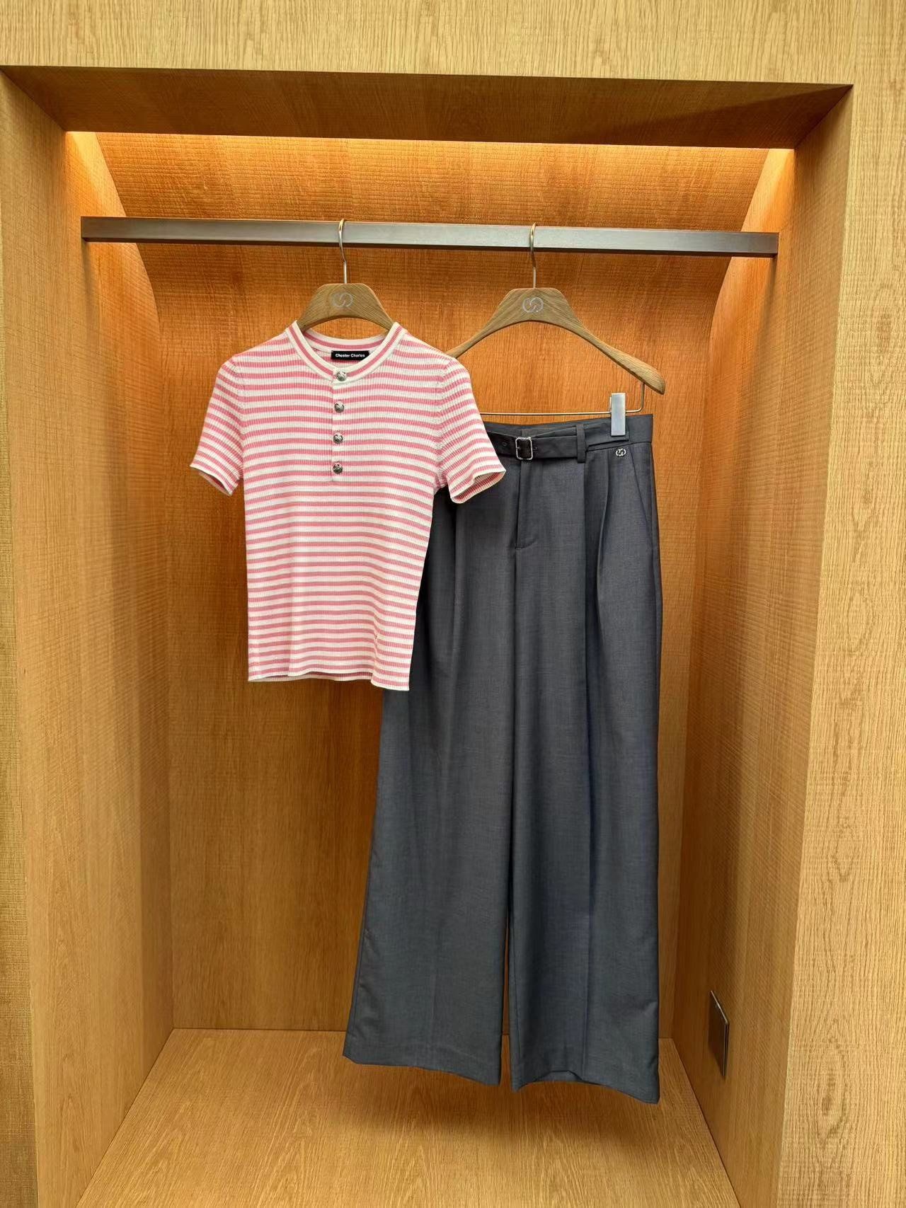  Quần tây ghi xám - kèm belt vải 