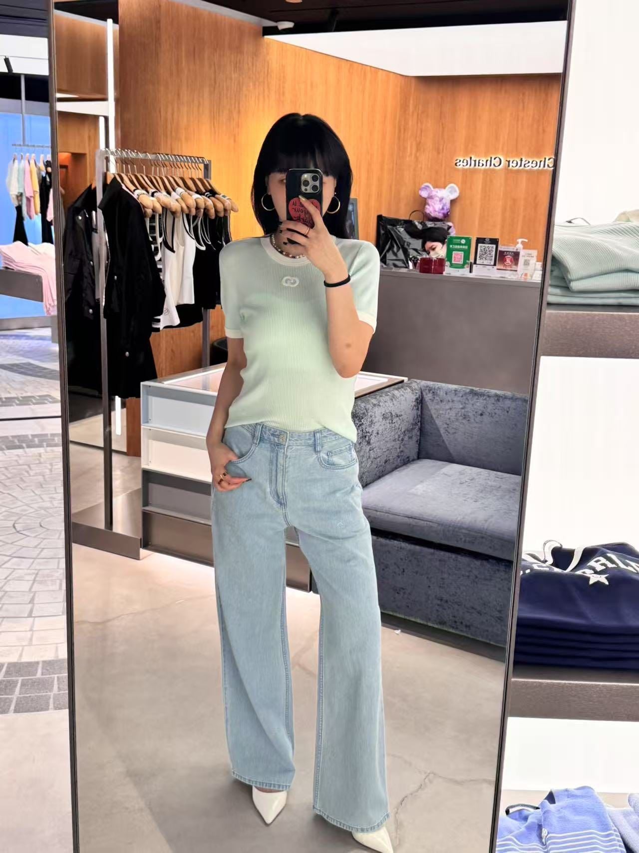  Quần Jean xanh bạc ss25 