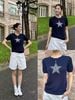  Áo navy ngắn tay, ngôi sao lớn đính đá ngực 