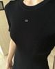  Váy body đen ôm vừa, logo ngực 