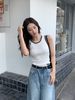  Áo tanktop trắng new ss25 
