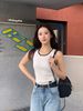  Áo tanktop trắng new ss25 