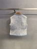  Ghile tweed xanh - viền kim tuyến 