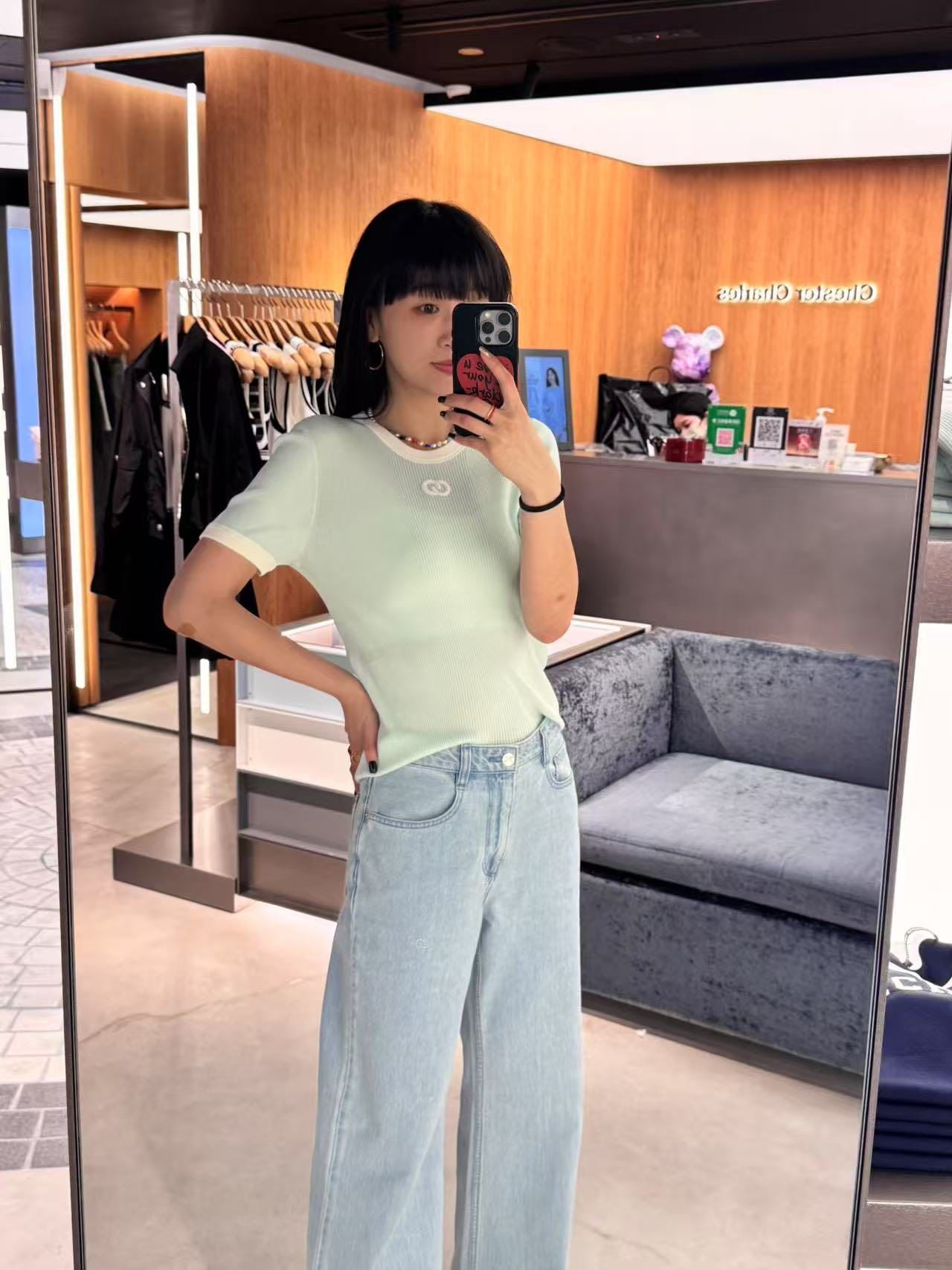  Quần Jean xanh bạc ss25 