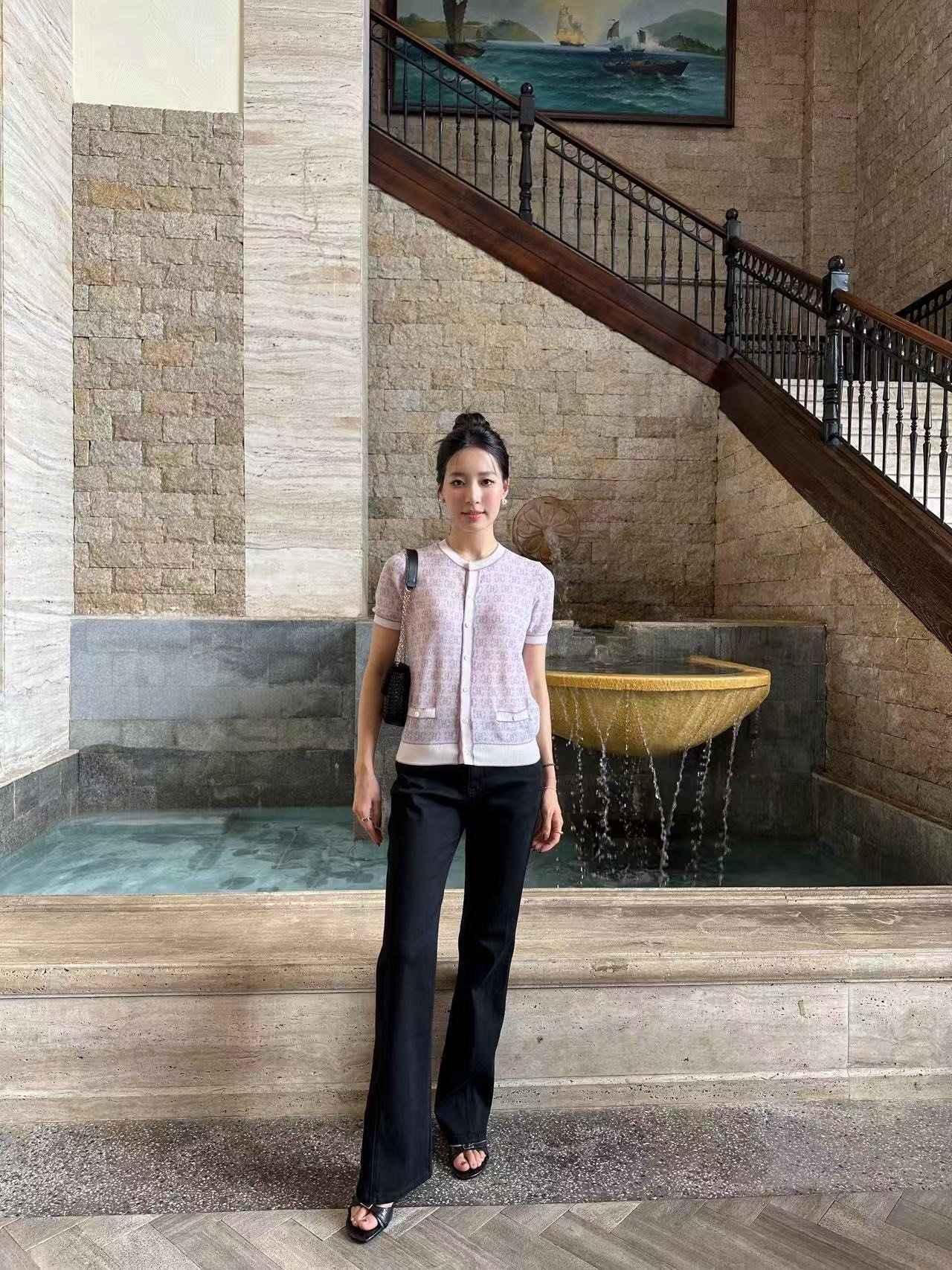  Áo CDG ngắn tay tím viền trắng full logo 