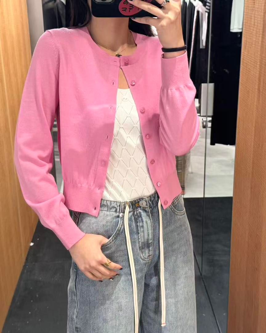  Áo CDG hồng sen dài tay , bo gấu 