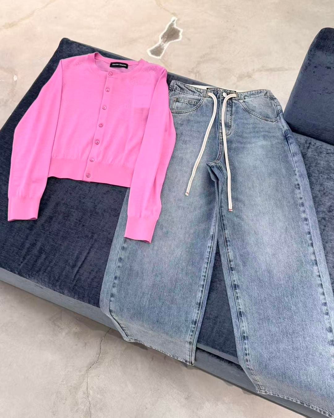  Áo CDG hồng sen dài tay , bo gấu 