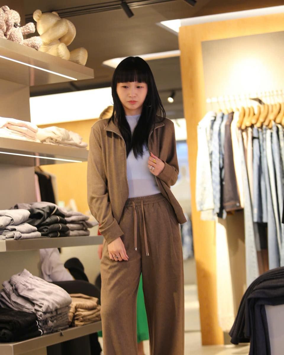  2.Áo khoác len NÂU ,kéo khóa (SET) 