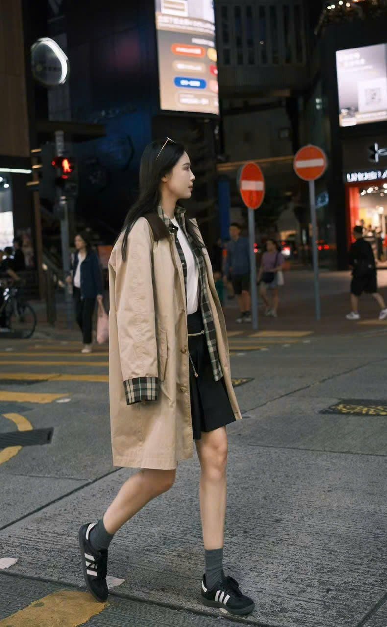  Áo khoác Kaki cổ nhung màu nâu 