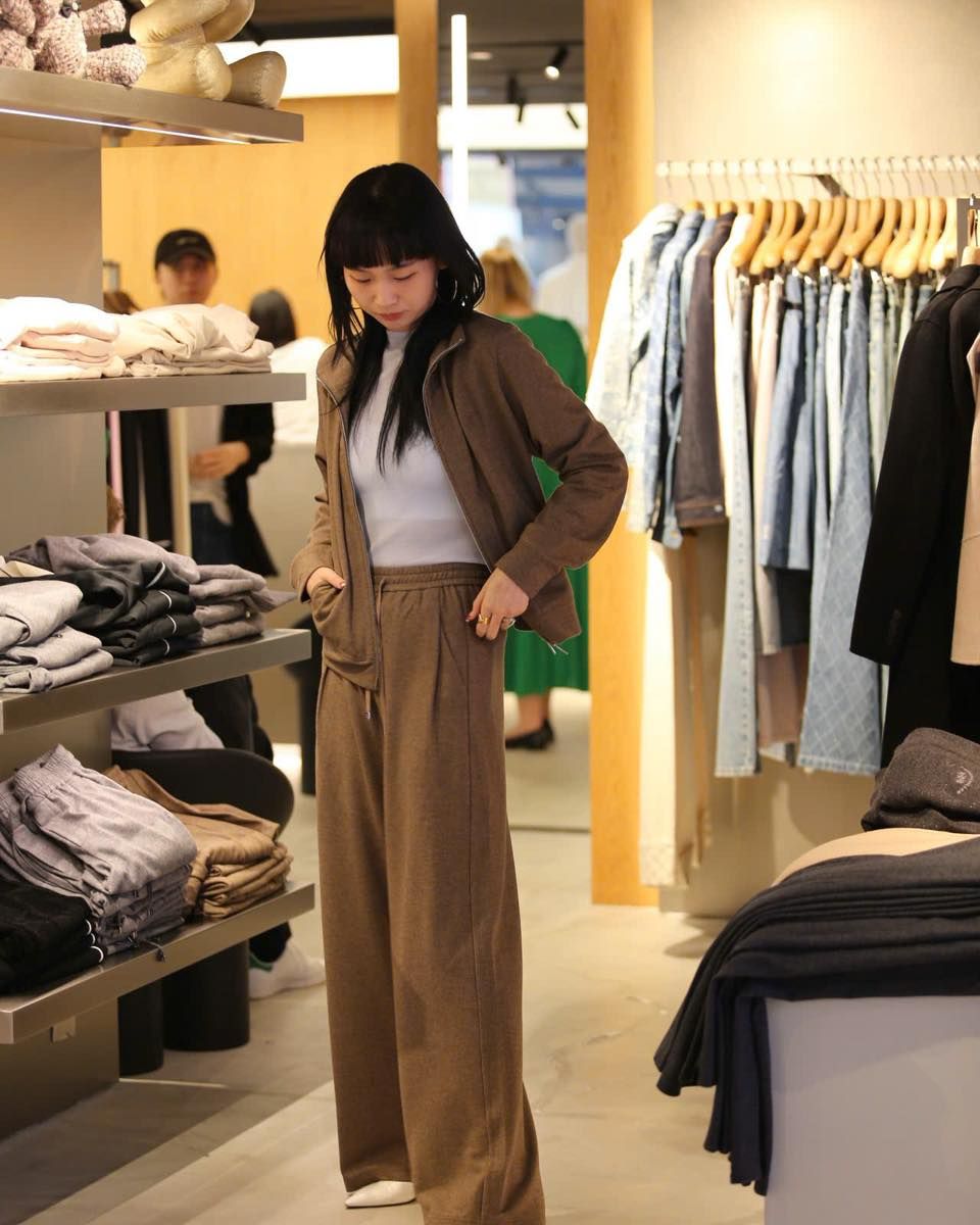  2.Áo khoác len NÂU ,kéo khóa (SET) 