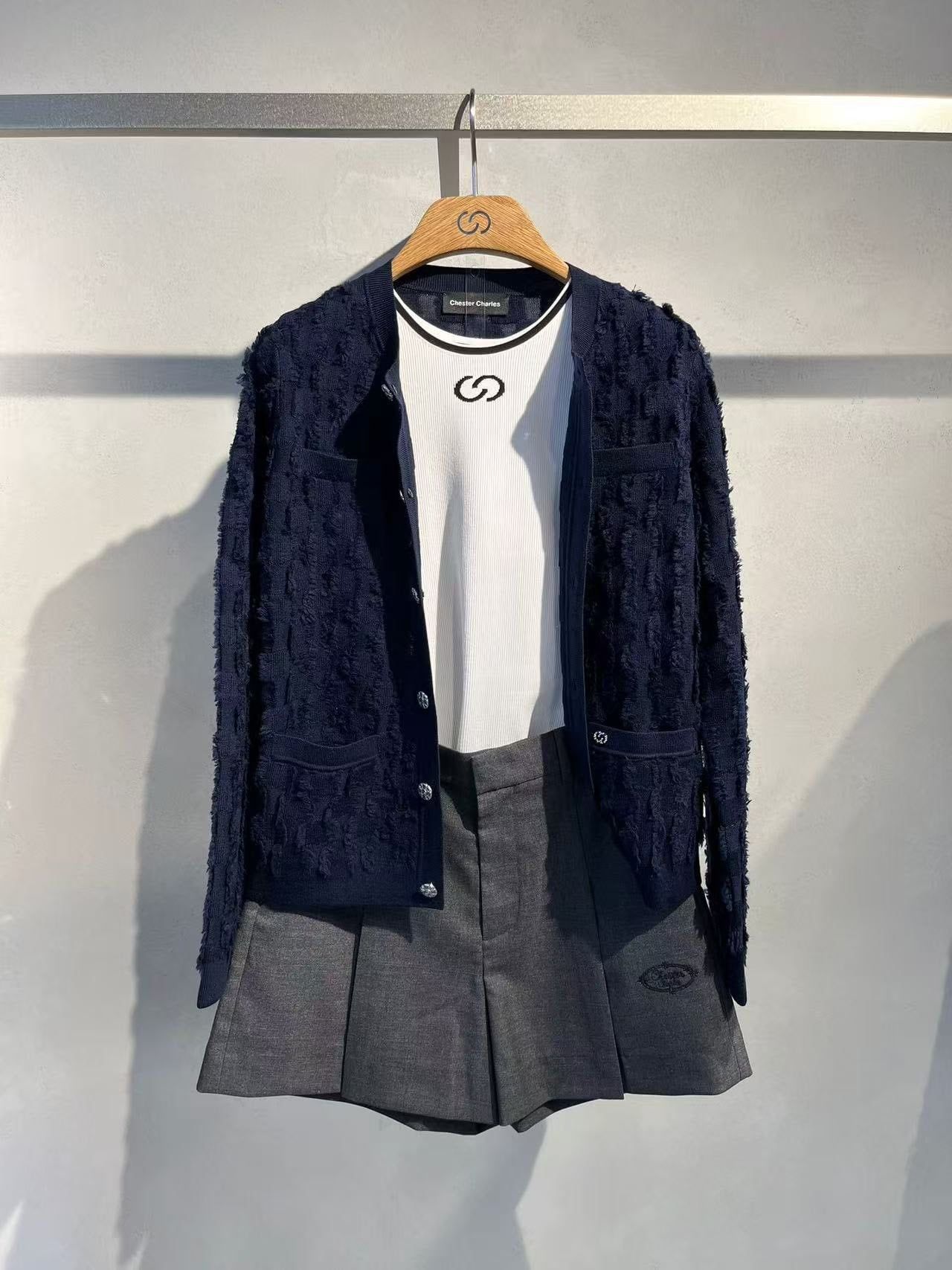  Áo CDG lông xanh navy new 25 