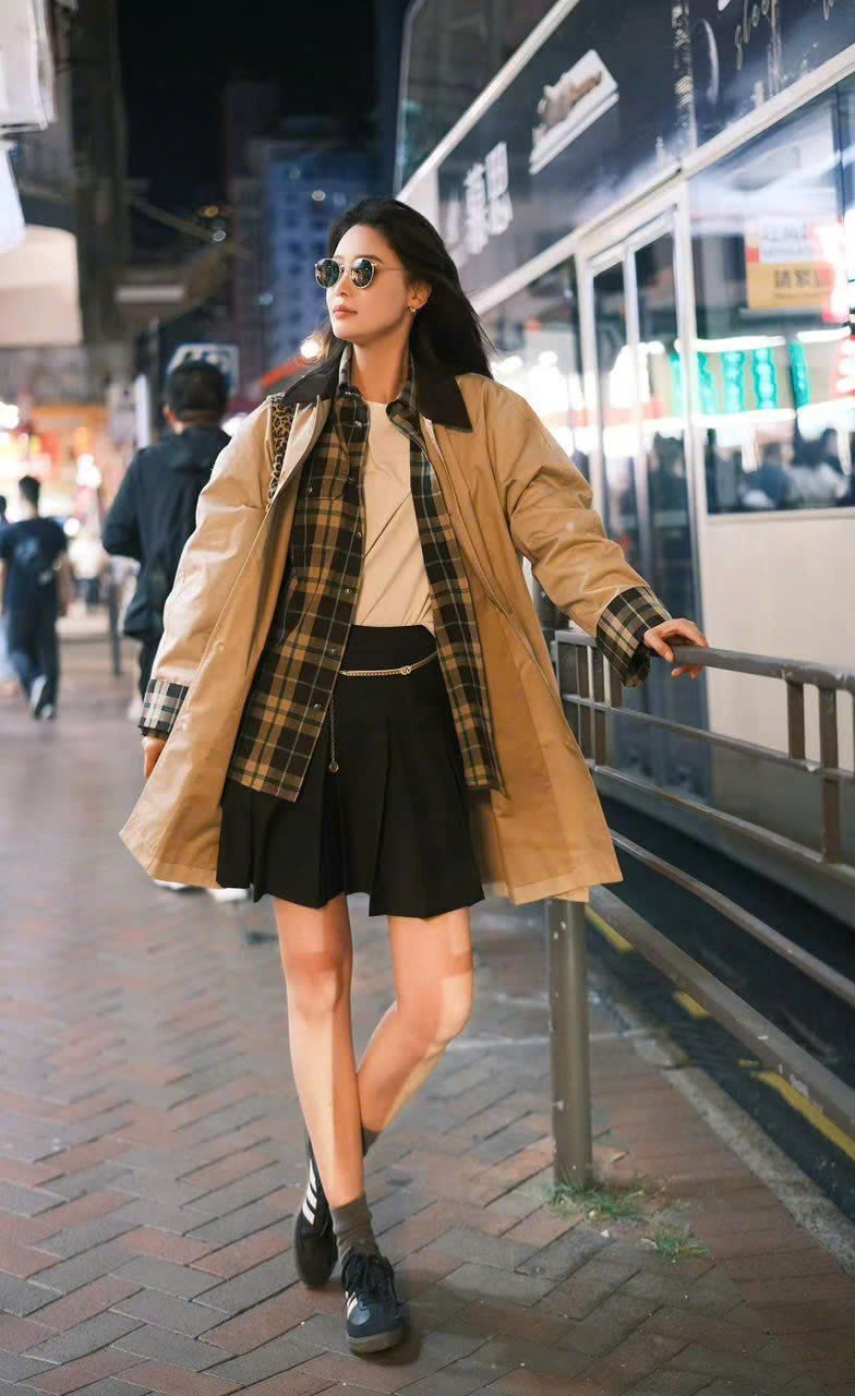  Áo khoác Kaki cổ nhung màu nâu 