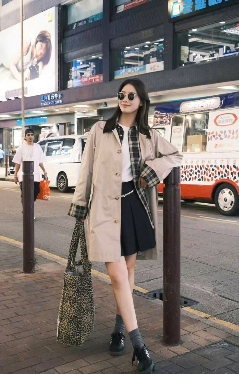  Áo khoác Kaki cổ nhung màu nâu 