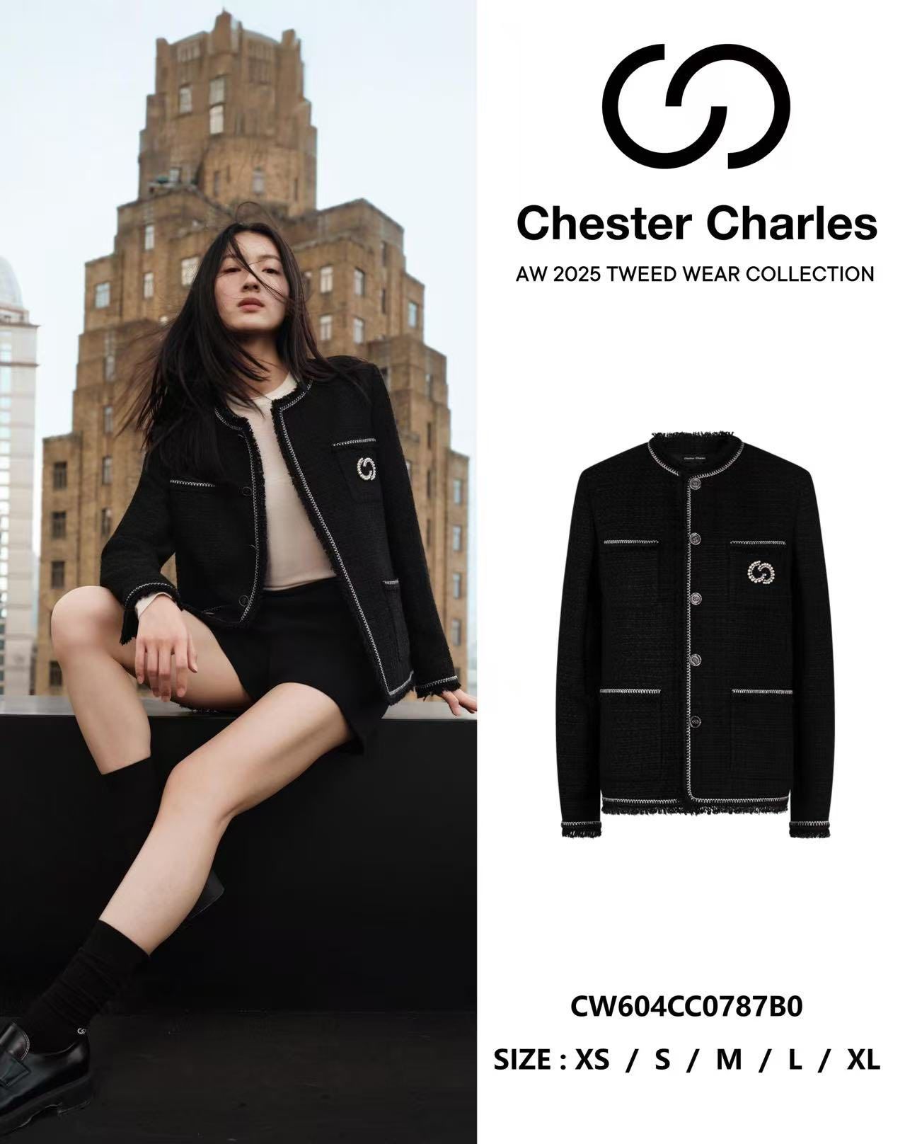  Áo khoác dạ đen 4 túi 