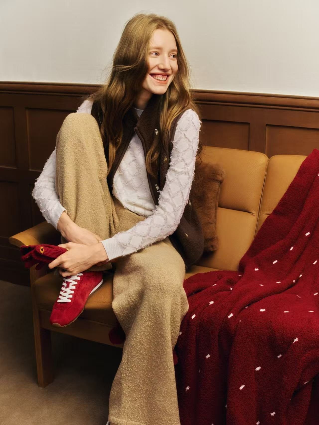  Áo Ghile lông nâu bông 