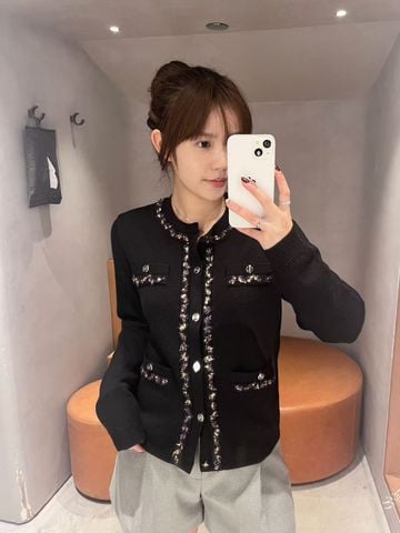  Áo CDG đen 4 túi viền 