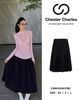  Chân váy đen dáng dài full logo CC 