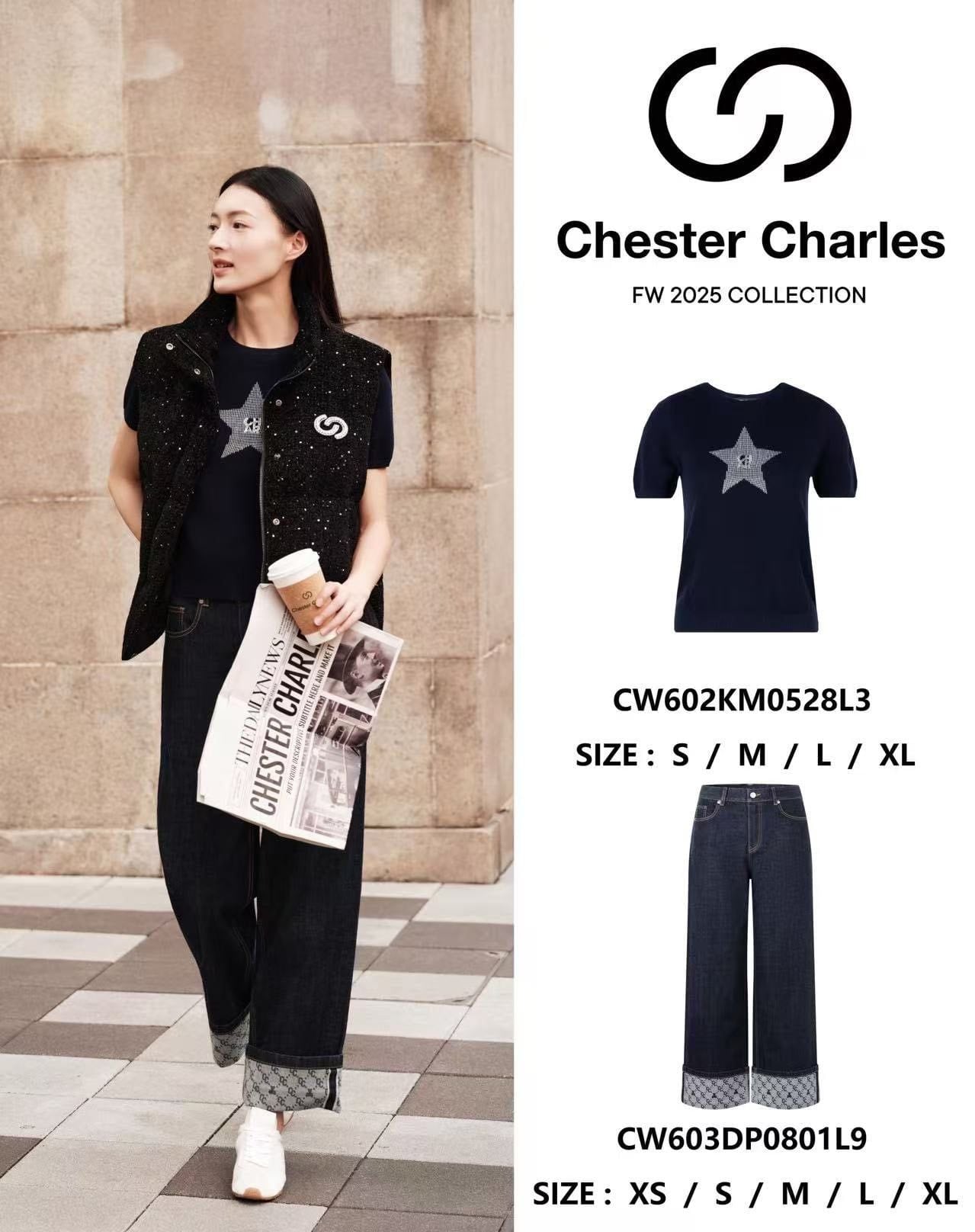  1.Áo navy ngắn tay, ngôi sao lớn đính đá ngực 