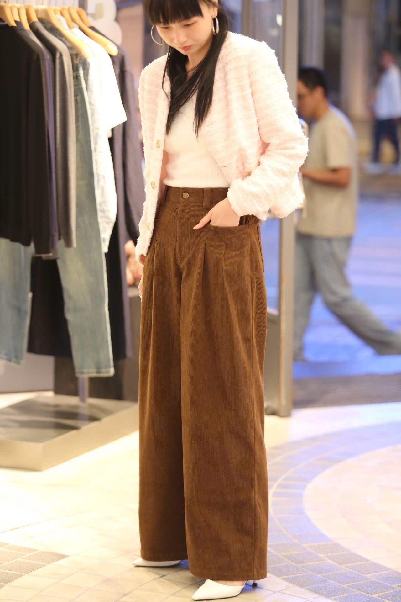  Quần Nhung Nâu 
