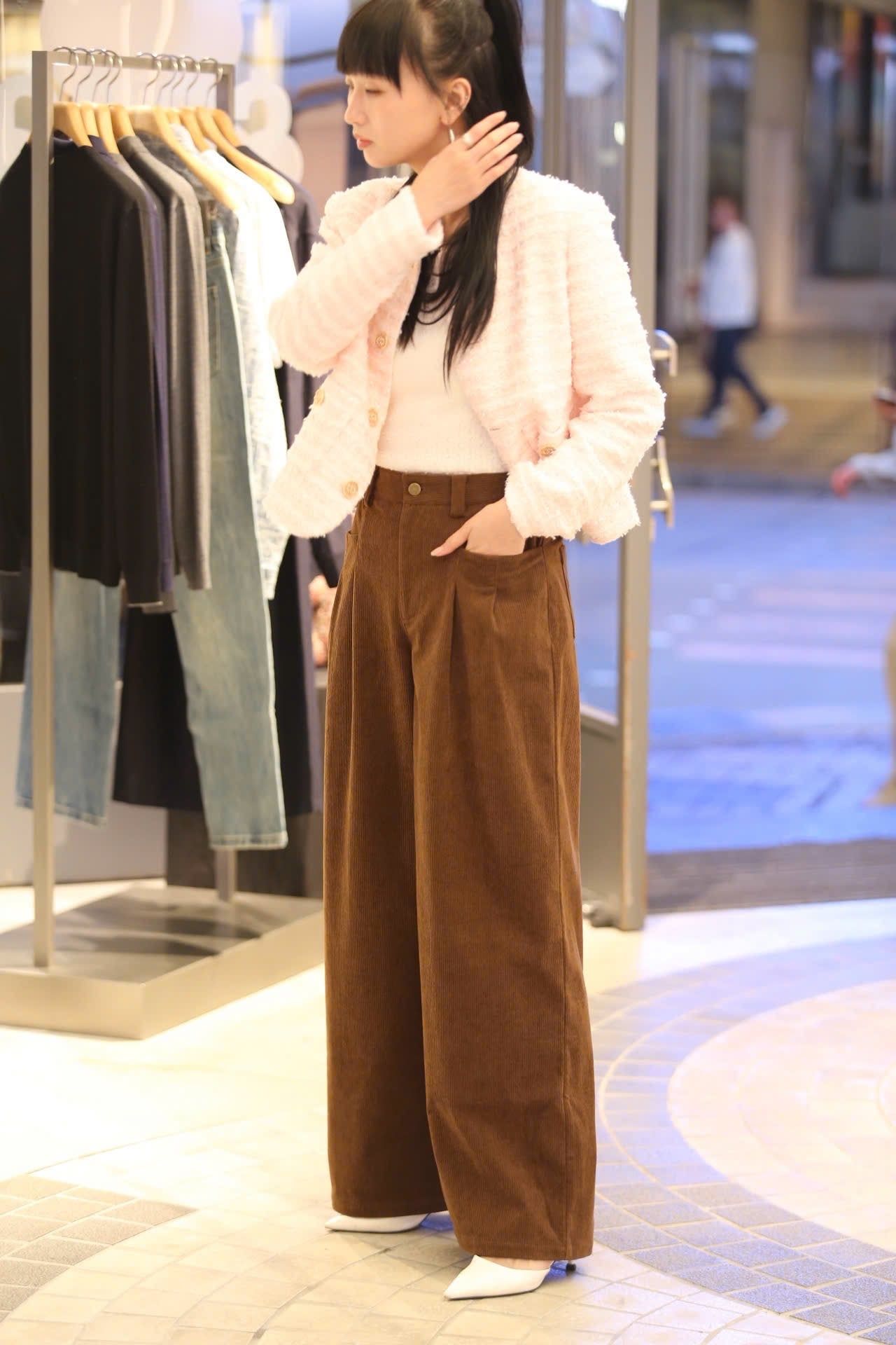 Quần Nhung Nâu 