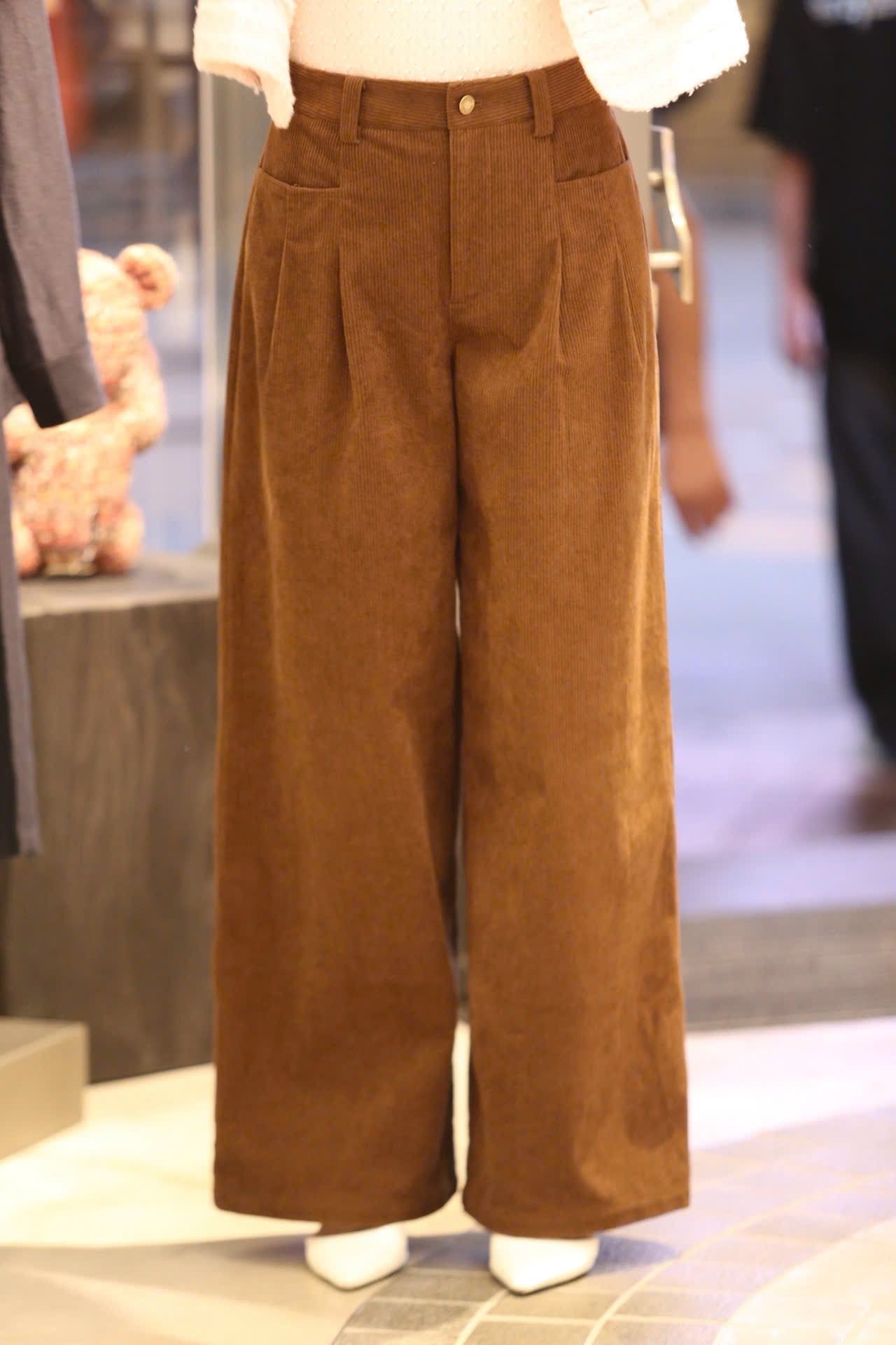  Quần Nhung Nâu 