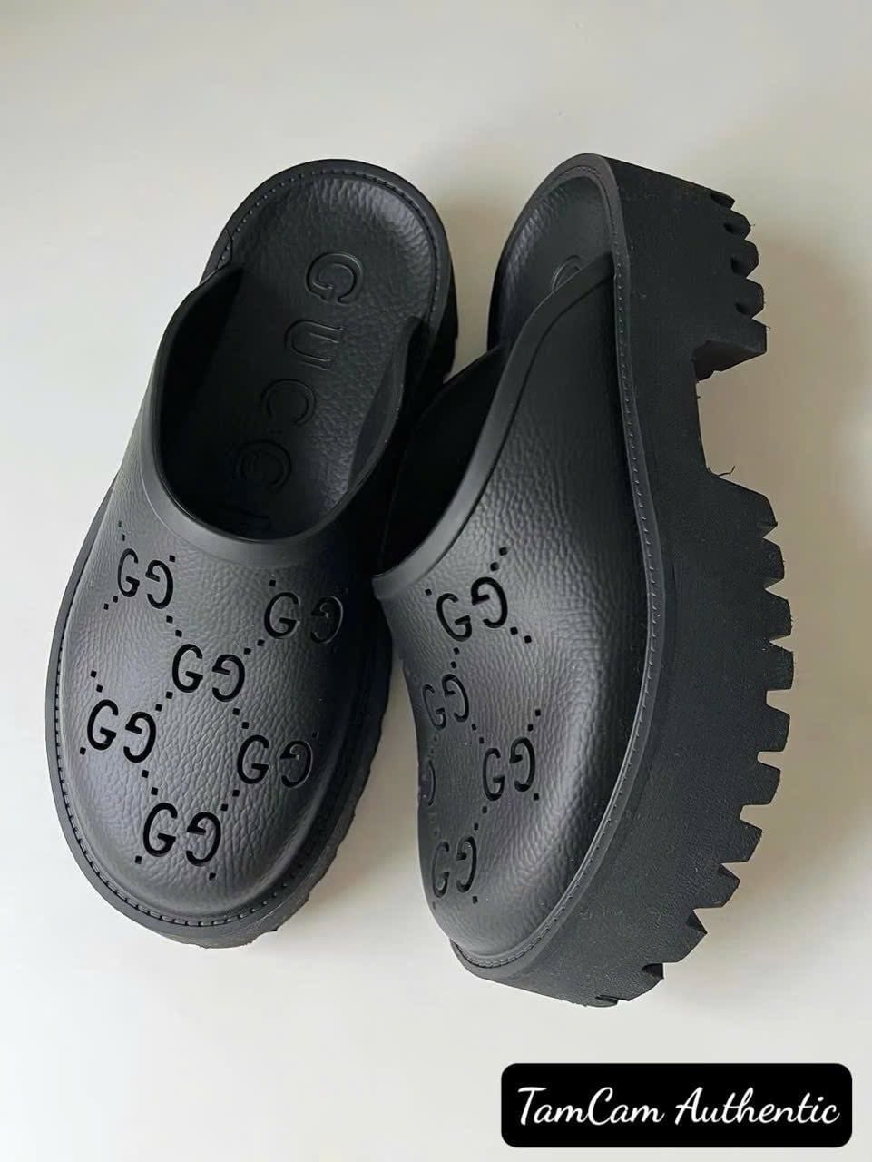  B-11.90__Sục Gucci Nữ Đen - Đế Cao 