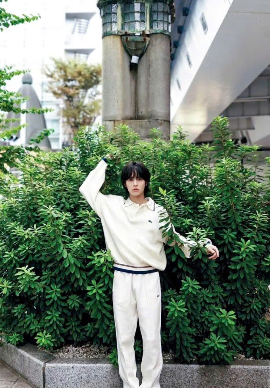  N_3.4__Áo polo len trắng Nam Lacoste viền xanh 