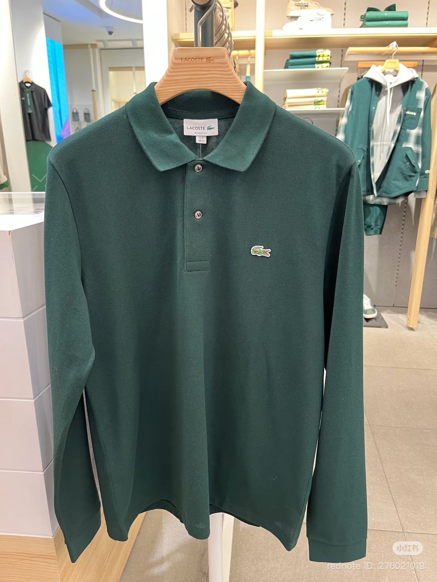  Áo polo dài tay Nam LC xanh lá 