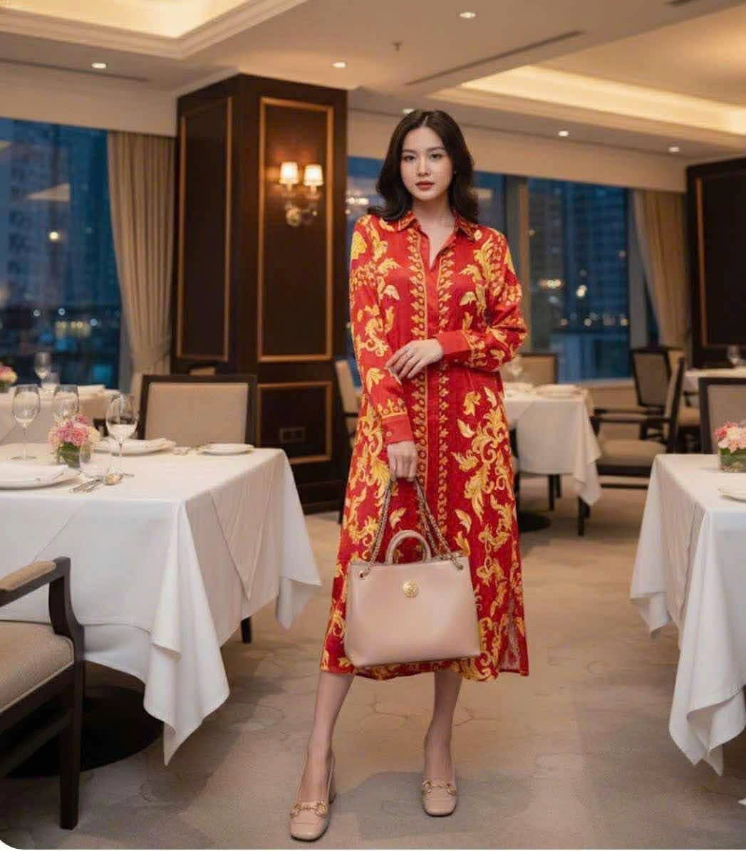  Váy lụa Vs Dáng dài 