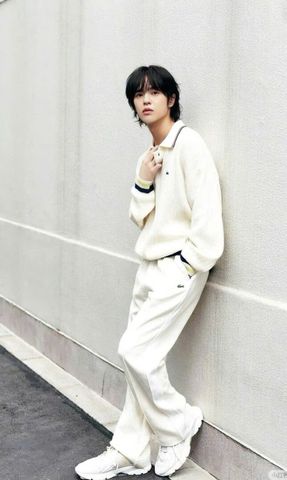  N_3.4__Áo polo len trắng Nam Lacoste viền xanh 