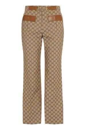  B_15.90__Quần vải dài GC nâu tag da 