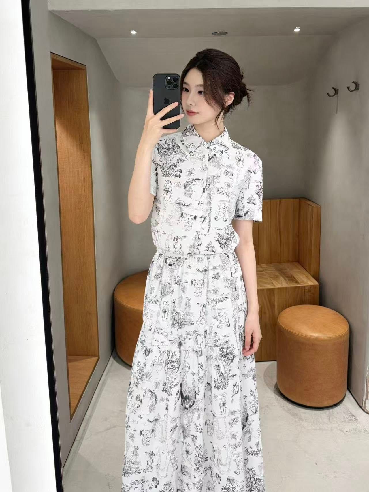  Áo sơ mi ngắn tay họa tiết ( sét) 