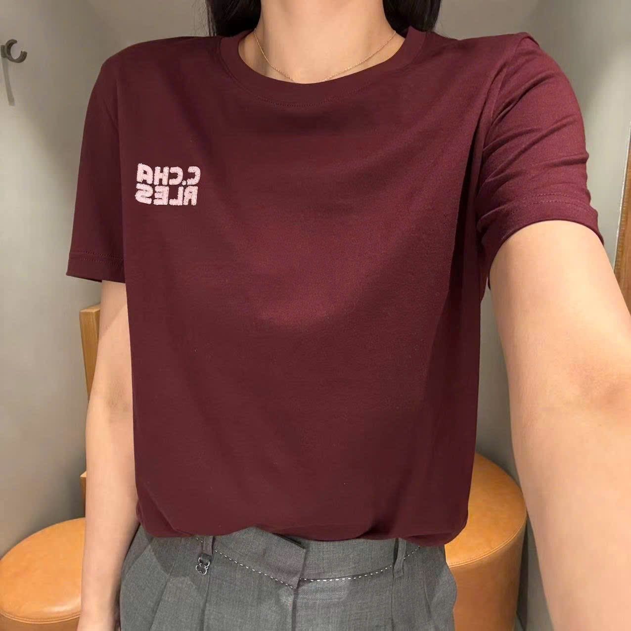 Áo phông đỏ đun, chữ CC new26 