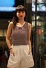 Áo tanktop kẻ đỏ đen 