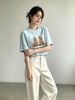  Áo thun Xanh Pastel Gấu đôi 