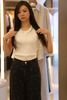  Áo tanktop trắng logo chìm 
