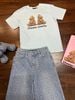  Áo thun Xanh Pastel Gấu đôi 