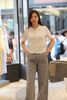  1.Áo CDG ngắn tay trắng Monogram, 2 túi trước 