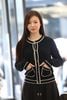  Áo CDG đen 2 túi viền trắng 26 