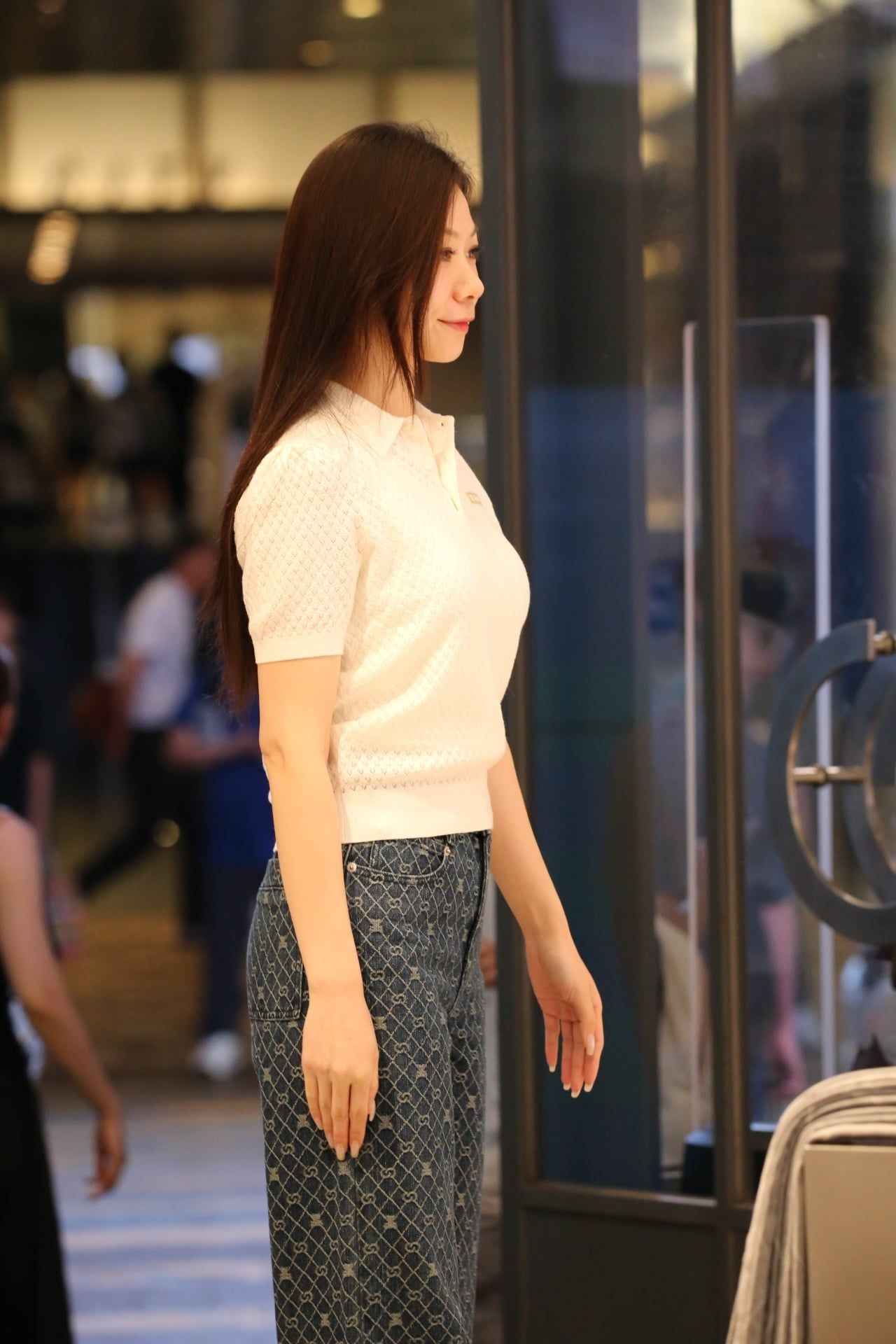  Áo polo len ngắn tay dệt họa tiết nổi – Wool pha Cotton 