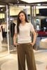  Áo Polo Trắng gân nổi 