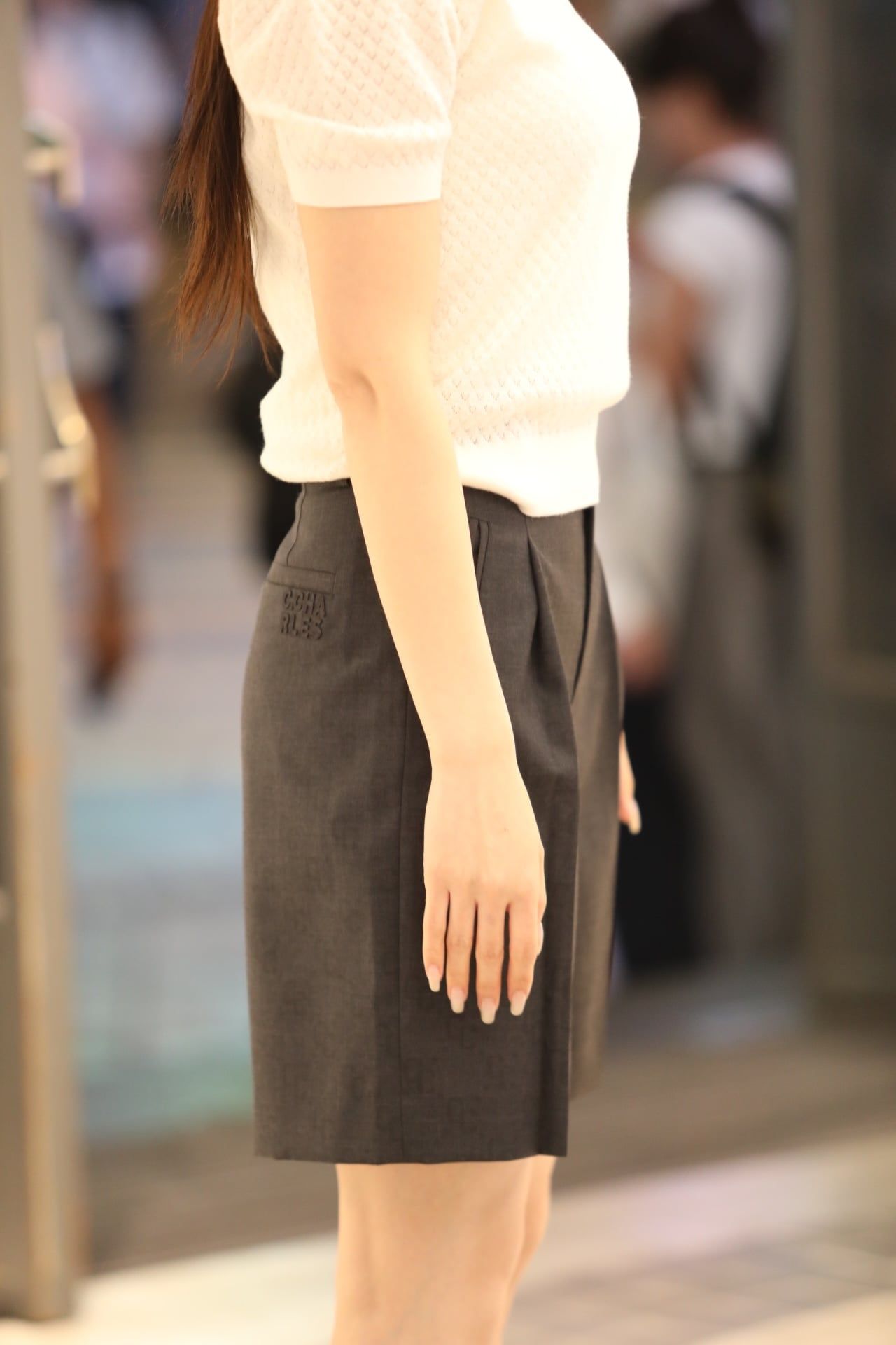  Áo polo len ngắn tay dệt họa tiết nổi – Wool pha Cotton 