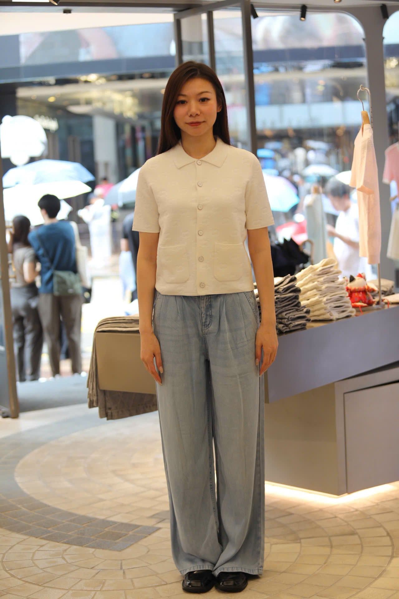  1.Áo CDG ngắn tay trắng Monogram, 2 túi trước 